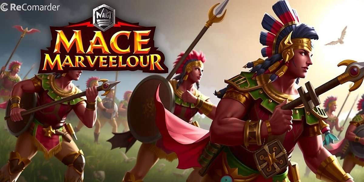 Mace Marvelous Commander Official Cover Mace Marvelous Commander game cover with Indian warriors and battlefield